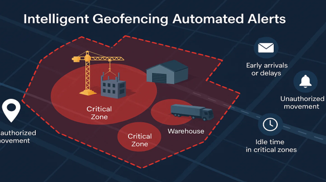 Alerts for critical zone activity and warehouses