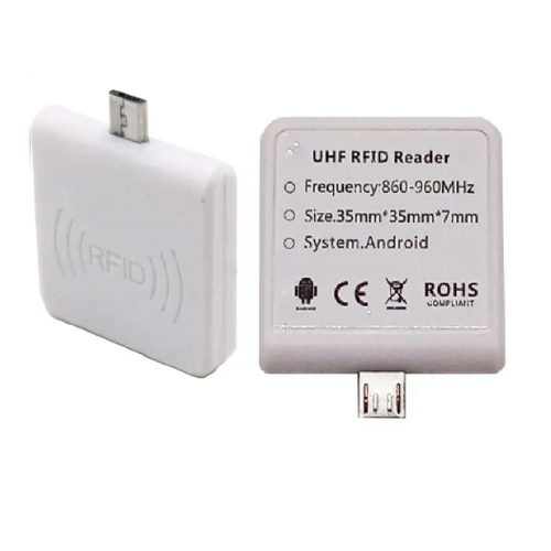 Asset Track Pro UHF RFID READER USB OTG UHF Portable Handheld RFID UHF Card Reader Writer - Reader Distance 3.28 Ft (1m)