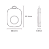 Bluetooth Beacon with 100m Range, Replaceable Battery, High Accuracy Sensor - Asset Track Pro