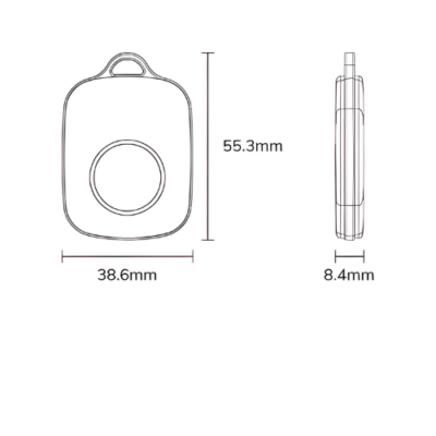 Bluetooth Beacon with 100m Range, Replaceable Battery, High Accuracy Sensor - Asset Track Pro