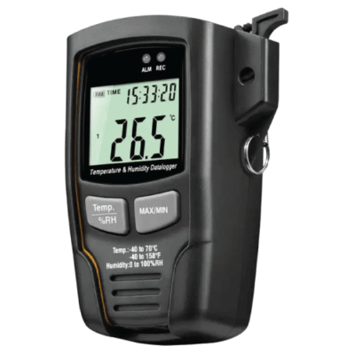 Bluetooth Beacon Data-logger with Temp, Humidity, Pressure, LCD, Alarms - Asset Track Pro