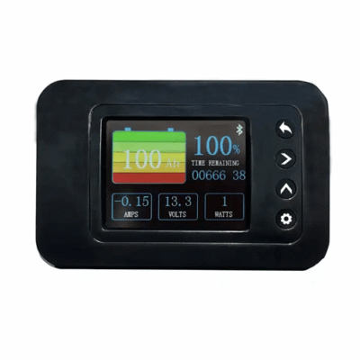 Battery Monitor with Bluetooth Beacon Dual Screen, 500A Shunt, LCD Display - Asset Track Pro