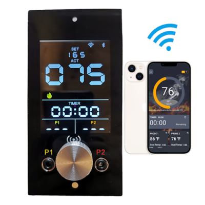 WiFi & BLE Control Wood Pellet Smoker BBQ PID Controller - Asset Track Pro