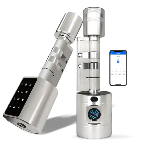 WiFi BLE Digital Door Lock with Mechanical Key - Asset Track Pro