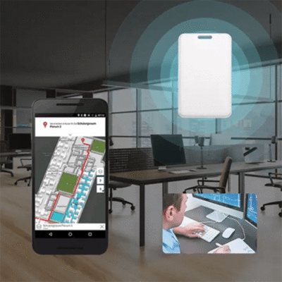 UltraRange Card Beacon High-Sensitivity Bluetooth 5.0, Precise Tracking - Asset Track Pro