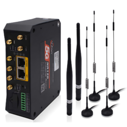 Industrial 5G or 4G LTE Cellular IoT Dual-SIM with Gigabit Ports – Asset Track Pro 