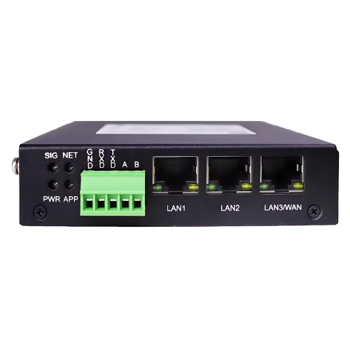 Industrial 4G LTE Cellular Router with Dual Ethernet and Serial Ports - Asset Track Pro