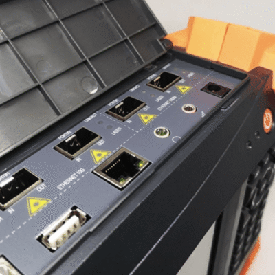 Comprehensive LAN Cable Tester with 10G SFP+ Optical Interface & 7" HD Display - Asset Track Pro