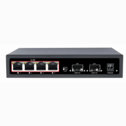 Asset Track Pro 4 Port Gigabit Unmanaged Fiber Ethernet Switch For Office And Home