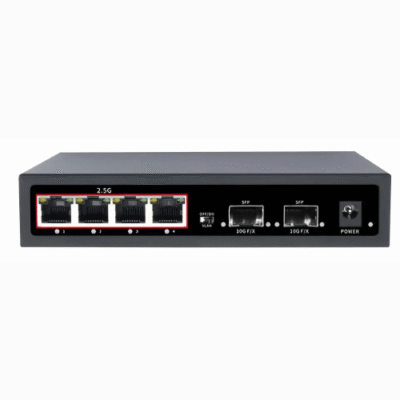 Asset Track Pro 4 Port Gigabit Unmanaged Fiber Ethernet Switch For Office And Home