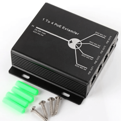 Asset Track Pro PoE Extender for IP camera Extend transmission distance with 10M or 100 M LAN ports network switch
