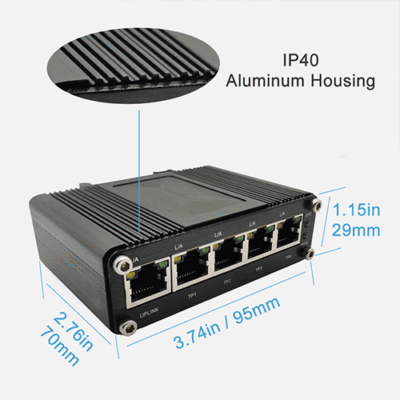 Asset Track Pro Industrial Gigabit Ethernet Switch