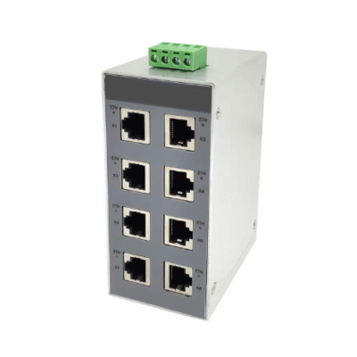 Asset Track Pro 8 Pt Ethernet Network Industrial Switch