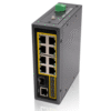 Asset Track Pro 8 Port Gigabit Industrial Ethernet Switch