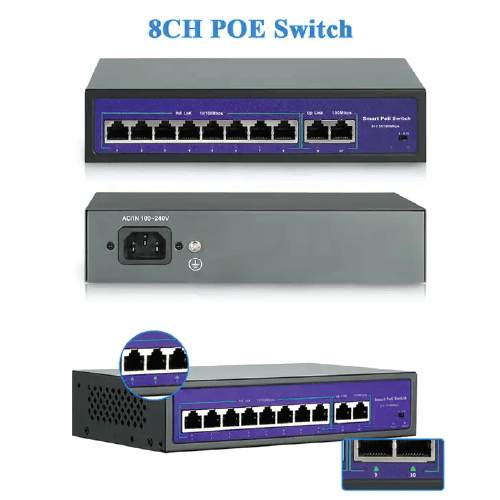 Asset Track Pro POE Switch for IP Cameras