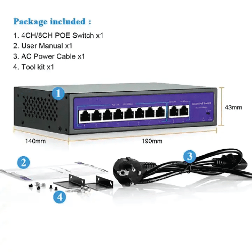 Asset Track Pro POE Switch for IP Cameras - Image 4