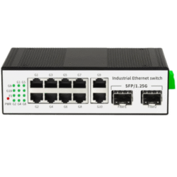 Asset Track Pro 8 Port Industrial POE Ethernet Switch