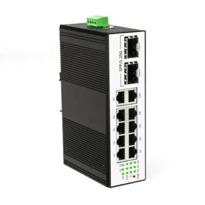 Asset Track Pro 8 Port Industrial POE Ethernet Switch