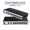 Asset Track Pro Vlan 10/100/1000mbps Ethernet Smart Switcher Game With 10-Ports Gigabit Switch