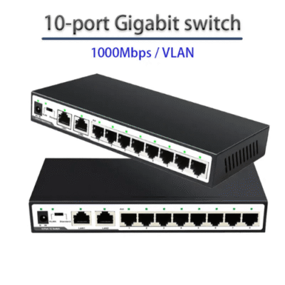 Asset Track Pro Vlan 10/100/1000mbps Ethernet Smart Switcher Game With 10-Ports Gigabit Switch