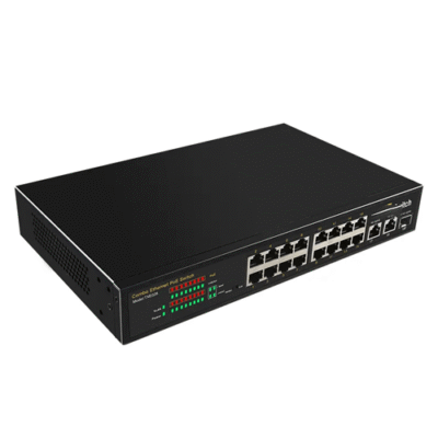 Asset Track Pro Economical Custom Design 16 Ports Poe Switch Ethernet Network Switches