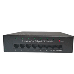 Asset Track Pro 8-Port POE Gigabit Switch 18 V Ethernet Switch VLAN With External Power for Wireless AP Camera Video Intercom System