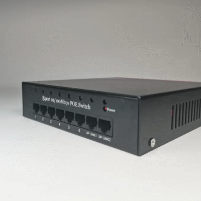 Asset Track Pro 8-Port POE Gigabit Switch 18 V Ethernet Switch VLAN With External Power for Wireless AP Camera Video Intercom System