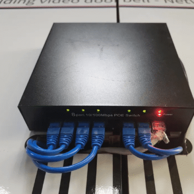 Asset Track Pro 8-Port POE Gigabit Switch 18 V Ethernet Switch VLAN With External Power for Wireless AP Camera Video Intercom System