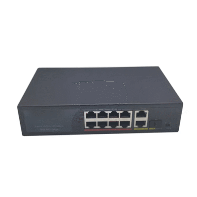 PoE Ethernet Fiber Switch with 120W Power & VLAN Support - Asset Track Pro