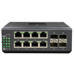 Gigabit Ethernet Switch with 8 Gigabit Ports and 4 SFP Ports - Asset Track Pro