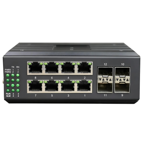 Gigabit Ethernet Switch with 8 Gigabit Ports and 4 SFP Ports - Asset Track Pro
