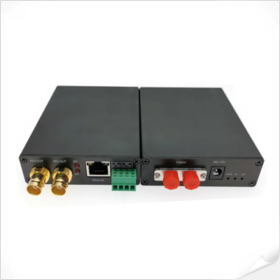 Gigabit Ethernet Fiber Converter, 12G Video Support - Asset Track Pro