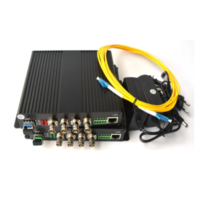 SDI Fiber Converter, 4 HD-SDI Channels, 80 km Range - Asset Track Pro