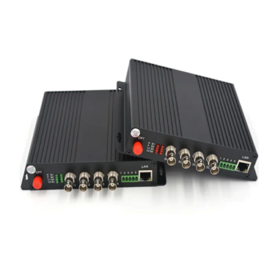 SDI Fiber Converter, 4 HD-SDI Channels, 80 km Range - Asset Track Pro