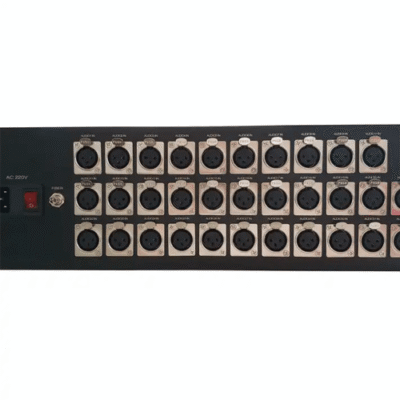 32-Channel XLR Audio Fiber Converter with Noise Control and -7 dB Tx Power - Asset Track Pro