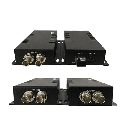 12G-SDI Fiber Converter with 4K 60Hz Support and 11.88 Gb Bandwidth Over Fiber - Asset Track Pro