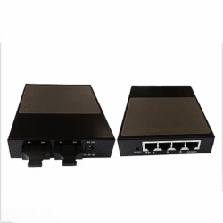 Ring Type Fiber Media Converter with 2 Gigabit Fiber Ports & Redundant Network Protection - Asset Track Pro