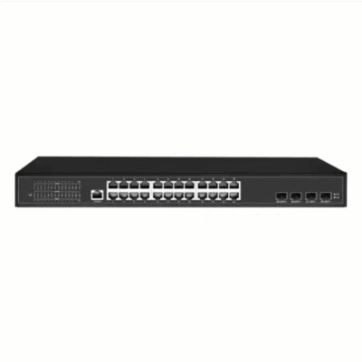 Gigabit Optical Fiber Network Switch with 256Gbps Bandwidth & 24 Ports - Asset Track Pro