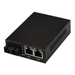 Asset Track Pro Gigabit Single Fiber Media Converter