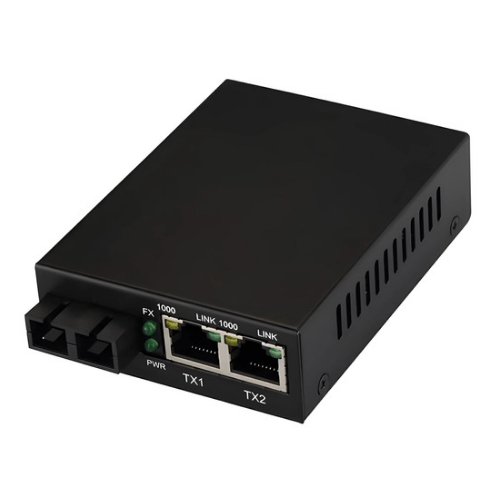 Asset Track Pro Gigabit Single Fiber Media Converter