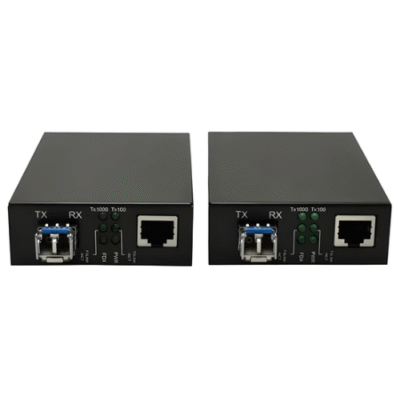 Asset Track Pro Gigabit Fiber Optic Media Converter