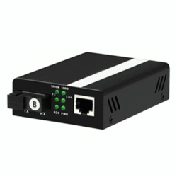 Asset Track Pro Gigabit Single Fiber Media Converter