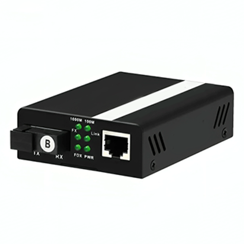 Asset Track Pro Gigabit Single Fiber Media Converter