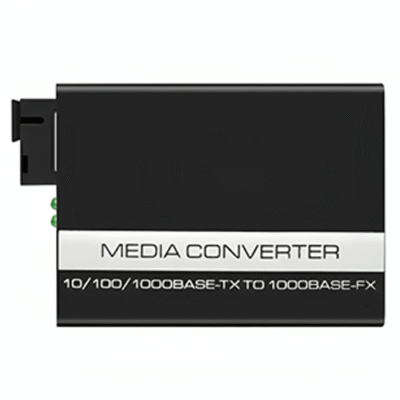 Asset Track Pro Gigabit Single Fiber Media Converter