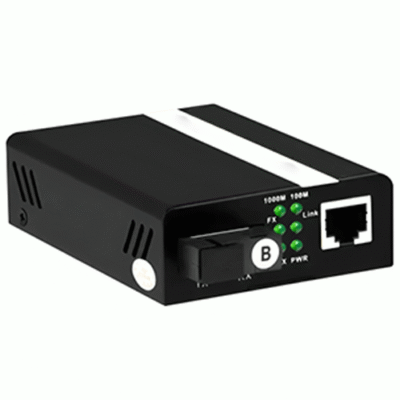 Asset Track Pro Gigabit Single Fiber Media Converter