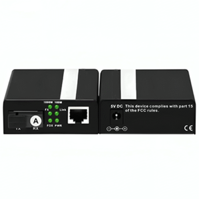 Asset Track Pro Gigabit Single Fiber Media Converter