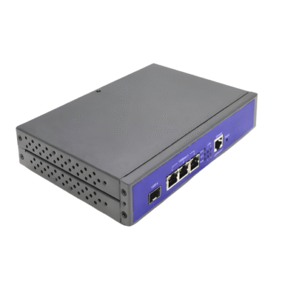 Gigabit Fiber Media Converter with 4 E1 Interfaces & 100M Ethernet Over IP - Asset Track Pro