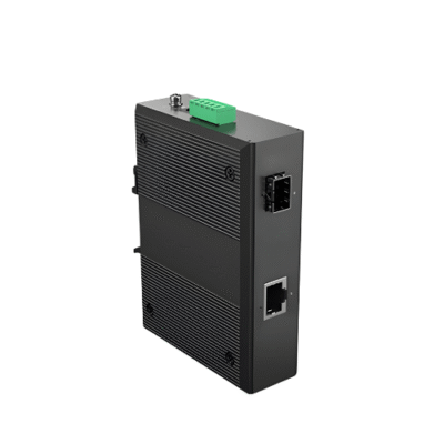 10G Gigabit Fiber & Media Converter with 90W PoE++ Output - Asset Track Pro