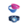 Asset Track Pro RFID Wristbands / Bracelet With Silicon Band And Epoxy Coin