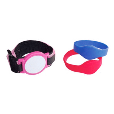 Asset Track Pro RFID Wristbands / Bracelet With Silicon Band And Epoxy Coin
